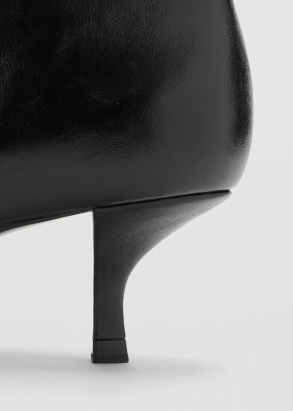 Mango MNG Pointed Toe Kitten Heel Ankle Boots Black Women Size 36 5.5-6 NWT - Picture 7 of 8